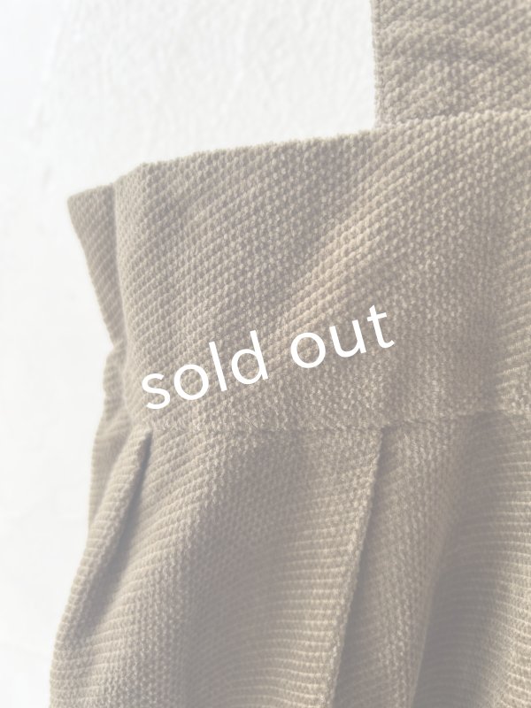 画像10: SO／綾コーデュロイサロペット・カーキ (10)