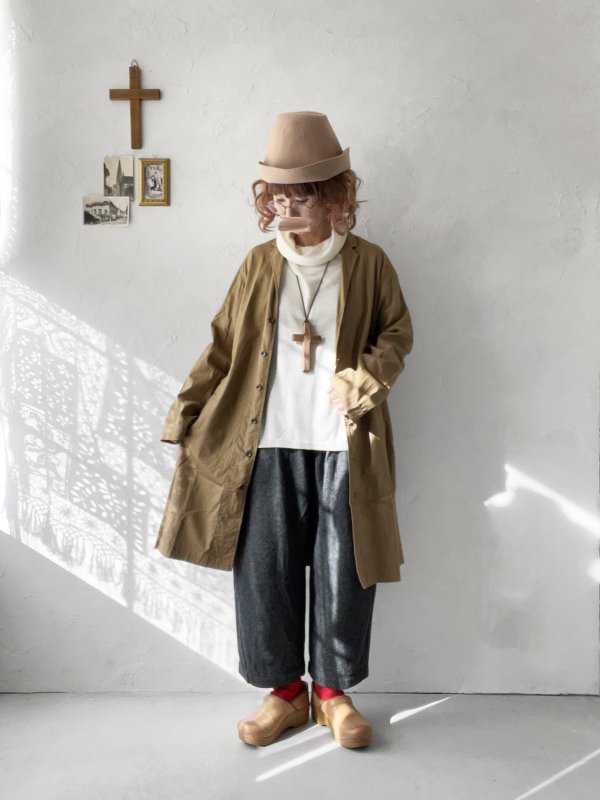 画像12: seasew.／502 ツイードタックパンツ・ブラウンチェック (12)