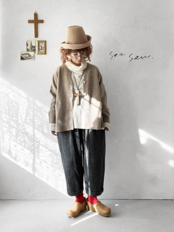 画像9: seasew.／502 ツイードタックパンツ・ブラウンチェック (9)