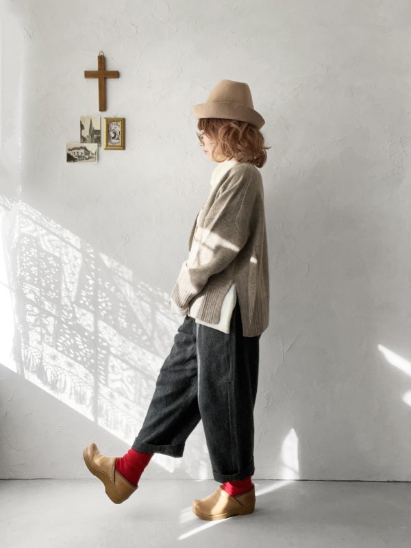 画像10: seasew.／502 ツイードタックパンツ・ネイビーチェック (10)