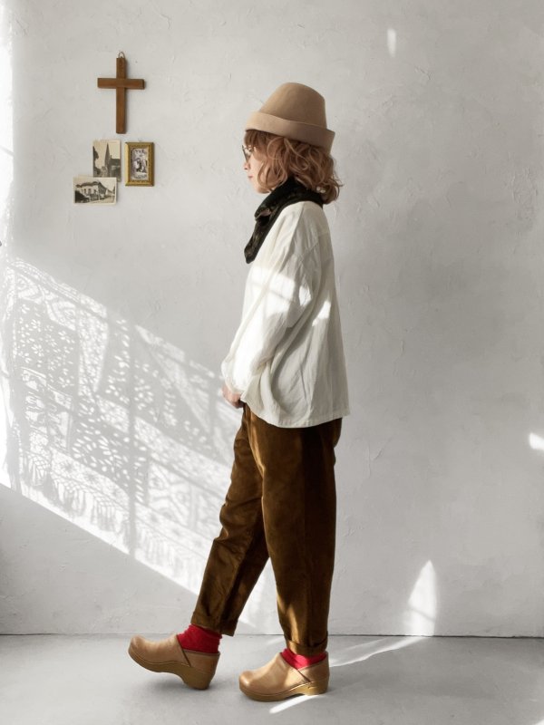 画像9: seasew.／510 コーデュロイテーパードパンツ・チャコール (9)