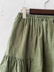 画像4: seasew.／704 起毛ランダムギャザースカート・カーキ (4)