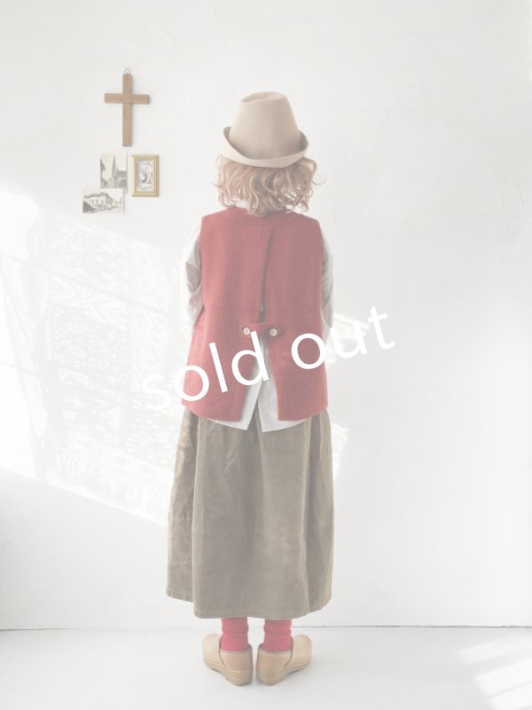 画像11: SO／後ろボタンニットベスト・サンドベージュ (11)