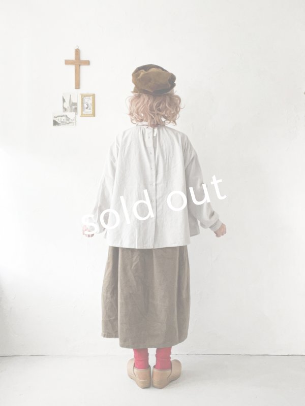 画像11: SO／重なり衿の2wayブラウス・グレーシャンブレー (11)