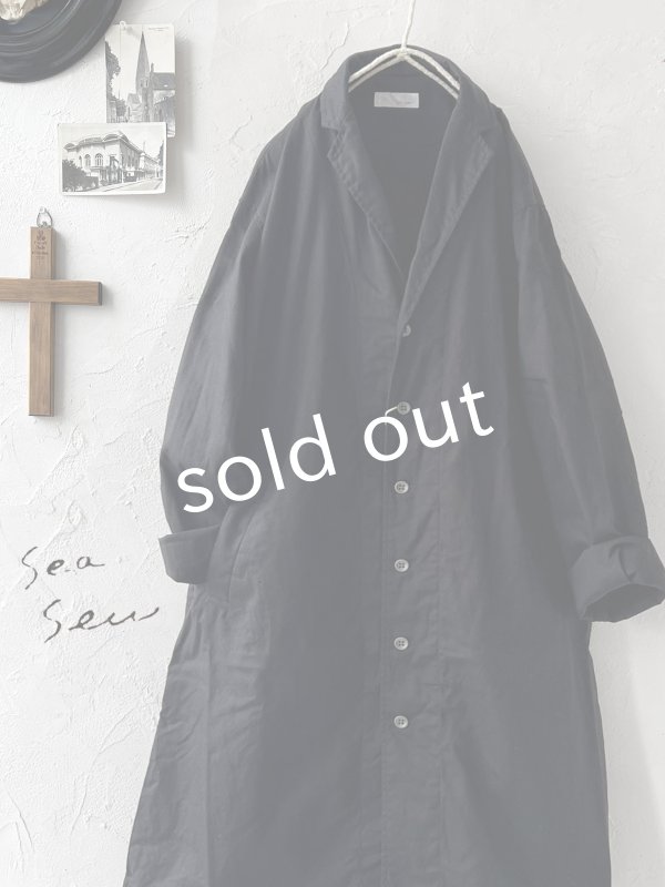 画像1: seasew.／109 オックステーラードジャケット・ブラック (1)