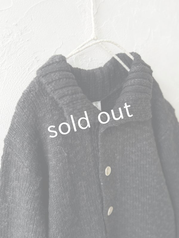 画像5: SO／スラブニットカーディガン・ブラック (5)