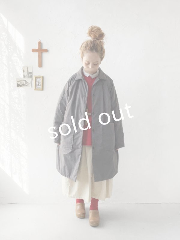 画像12: SO／ふわふわ中綿キルティングコート・ベージュ (12)