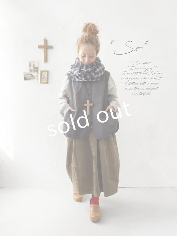 画像11: SO／ふわふわキルティングベスト・キナリ (11)