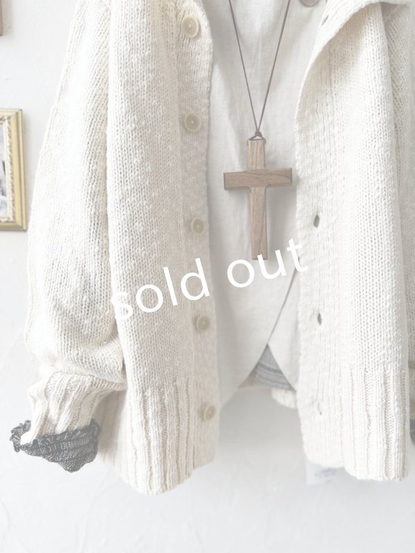 画像3: SO／スラブニットカーディガン・キナリ (3)