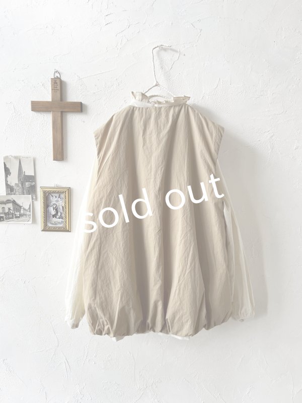 画像7: SO／ふわふわキルティングベスト・べージュ (7)