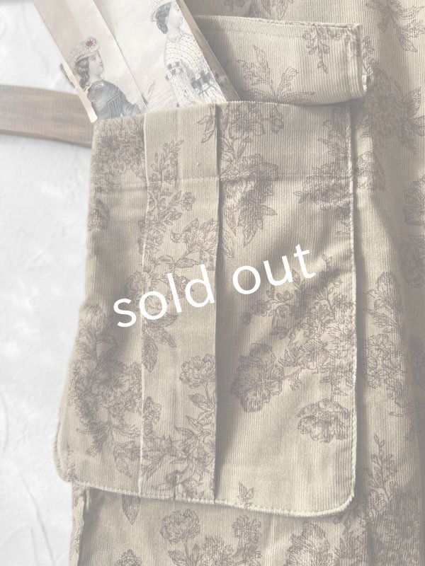 画像8: MARCHE' DE SOEUR／ハックルベリーパンツ・ボタニカルコールテン (8)