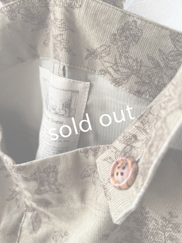 画像11: MARCHE' DE SOEUR／ハックルベリーパンツ・ボタニカルコールテン (11)