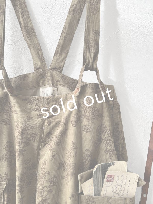 画像2: MARCHE' DE SOEUR／ハックルベリーパンツ・ボタニカルコールテン (2)