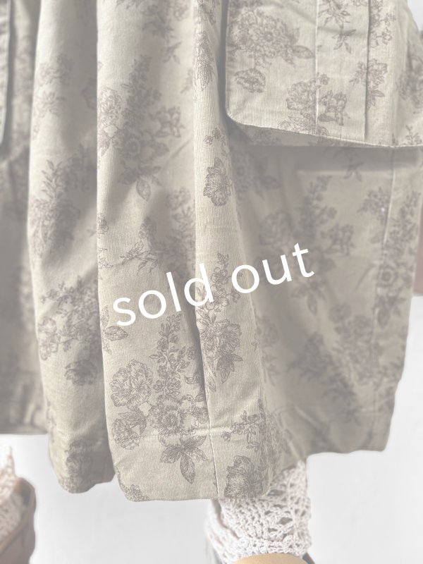 画像6: MARCHE' DE SOEUR／ハックルベリーパンツ・ボタニカルコールテン (6)