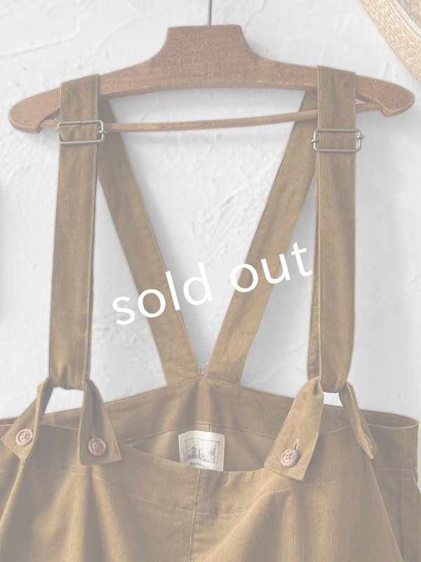 画像2: MARCHE' DE SOEUR／ハックルベリーパンツ・キャメルコーデュロイ (2)