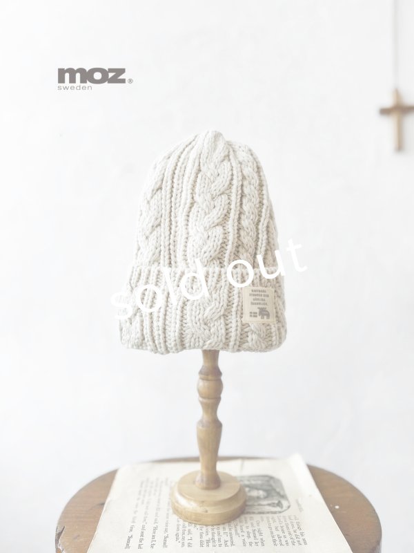 画像1: moz／ニットキャップ・アイボリー (1)