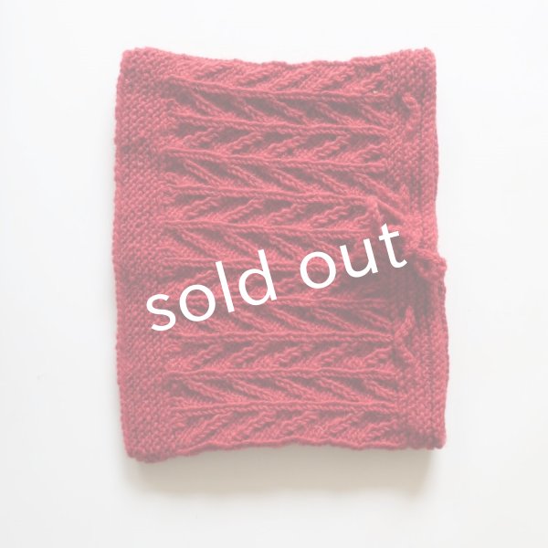 画像4: Sana Hastakala／Nepal knit neck warmer・レッド (4)