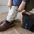 画像6: Sana Hastakala／Nepal knit leg warmer・杢ブラック (6)