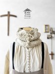 画像1: Sana Hastakala／Nepal knit neck warmer・杢ホワイト (1)