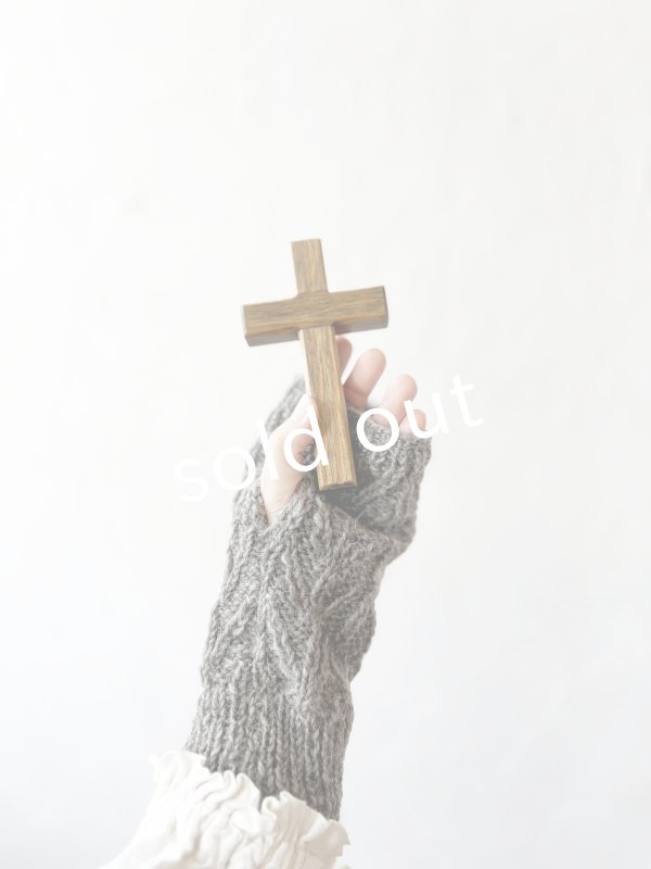 画像2: Sana Hastakala／Nepal knit arm warmer・杢ブラウン (2)