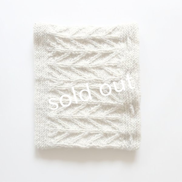 画像5: Sana Hastakala／Nepal knit neck warmer・杢ホワイト (5)