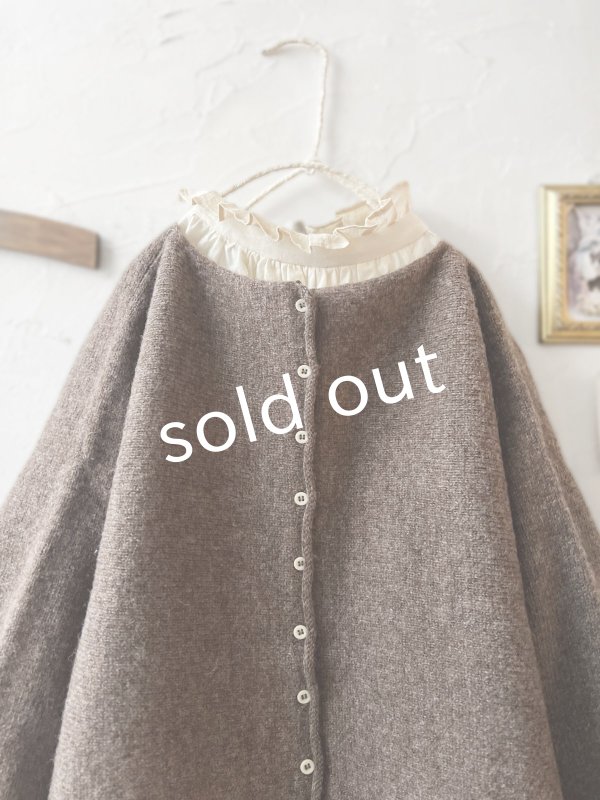 画像2: SO／2wayニットカーディガン・ブラウン (2)