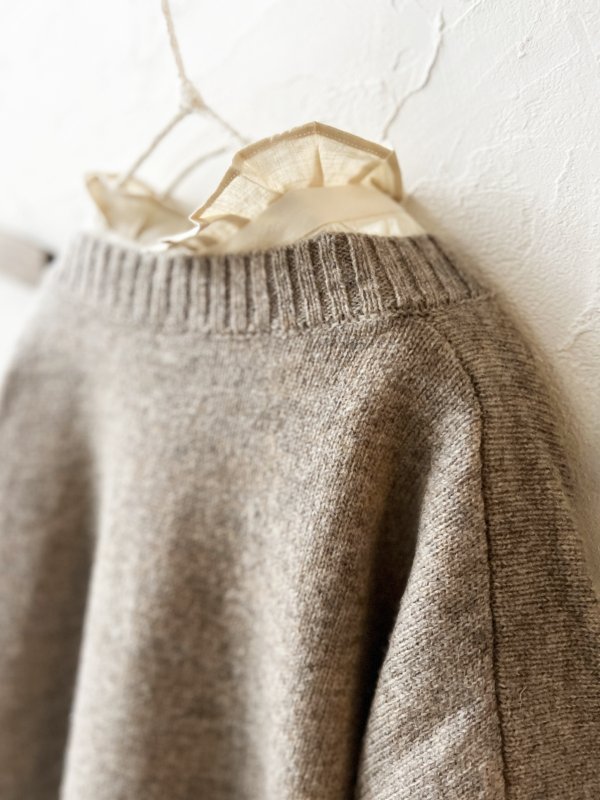 画像11: SO／サイドスリットカーディガン・サンドベージュ (11)