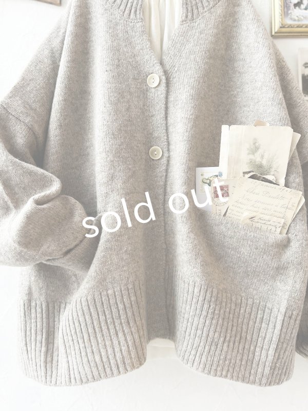 画像3: SO／サイドスリットカーディガン・サンドベージュ (3)