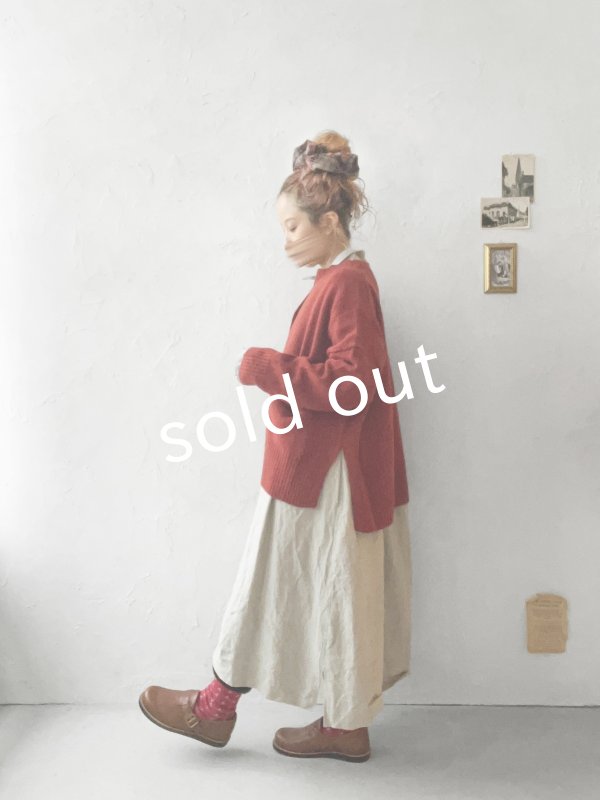 画像7: SO／サイドスリットカーディガン・チャコール (7)