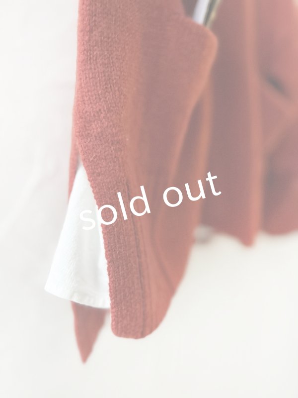 画像5: SO／サイドスリットカーディガン・オキシドレッド (5)