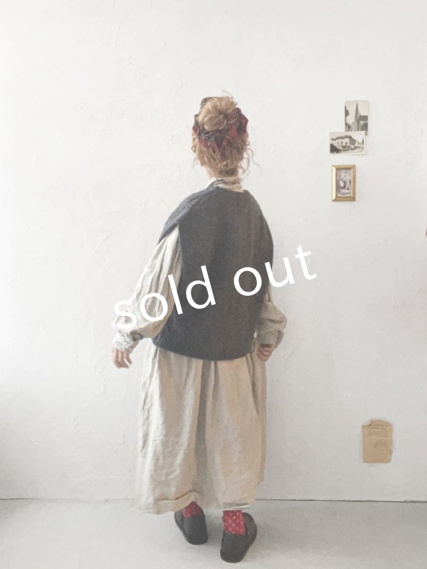 画像13: SO／アラン柄ワイドベスト・ブラッドレッド (13)