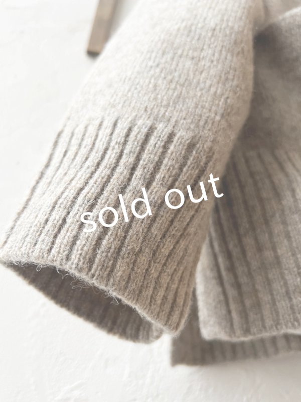 画像10: SO／サイドスリットカーディガン・チャコール (10)