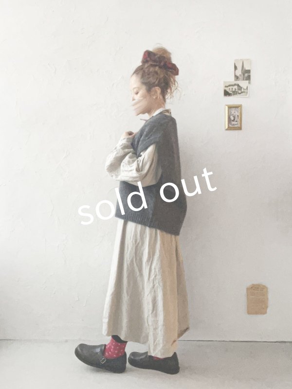 画像12: SO／アラン柄ワイドベスト・ブラッドレッド (12)