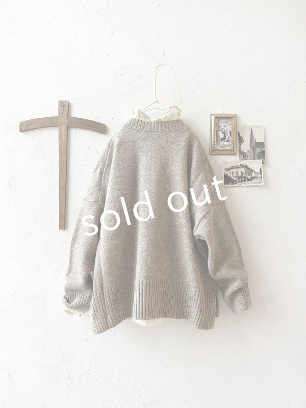 画像10: SO／サイドスリットカーディガン・サンドベージュ (10)