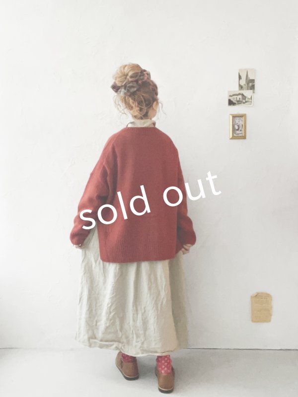 画像8: SO／サイドスリットカーディガン・チャコール (8)