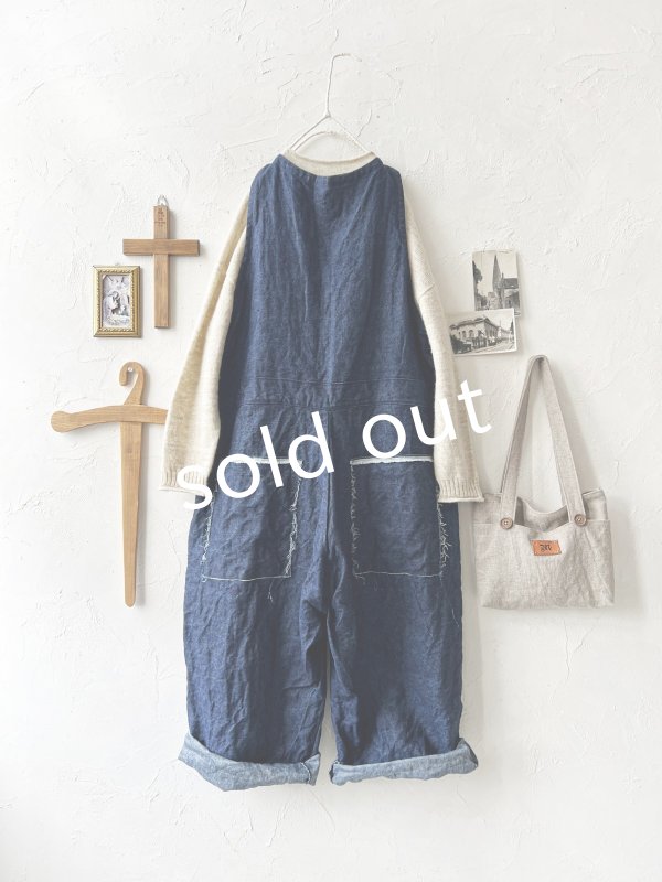 画像7: Libera&Capricciosa／リネンオーバーオール・12ozデニム (7)