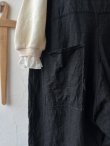 画像5: Libera&Capricciosa／天日干しリネンオーバーオール・黒 (5)