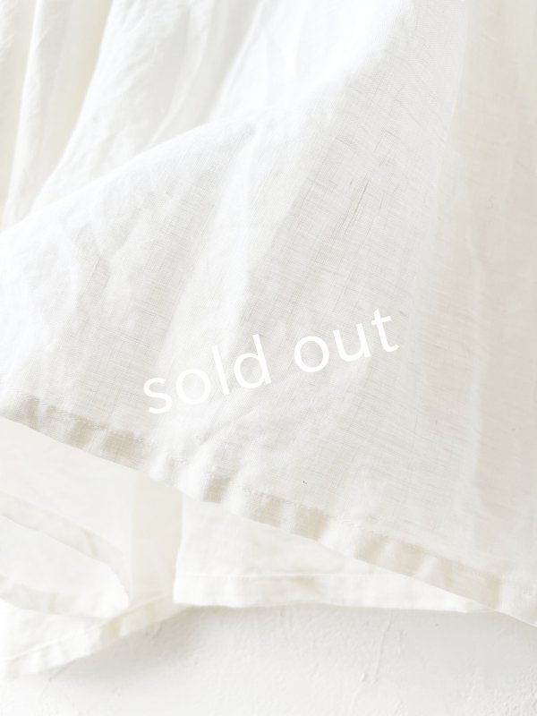 画像7: Libera&Capricciosa／オリーブオイルリネンフードプルオーバー・オフ (7)