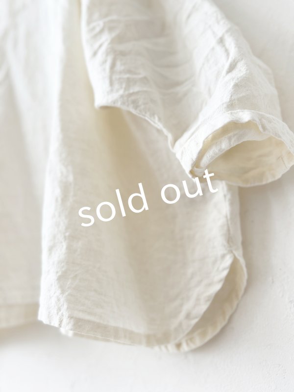 画像4: Libera&Capricciosa／天日干しリネンフードプルオーバー・オフ (4)