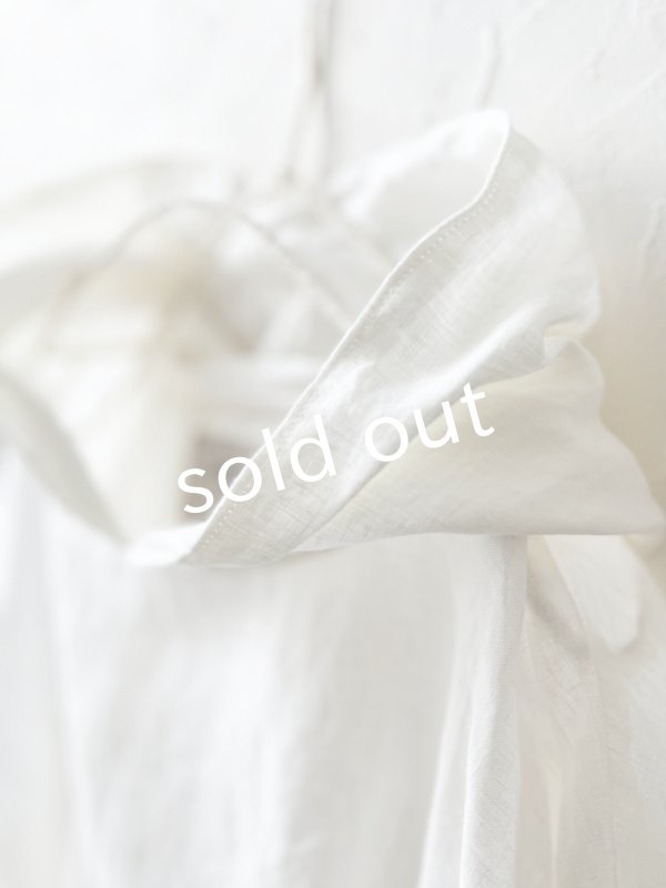 画像2: Libera&Capricciosa／オリーブオイルリネンフードプルオーバー・オフ (2)