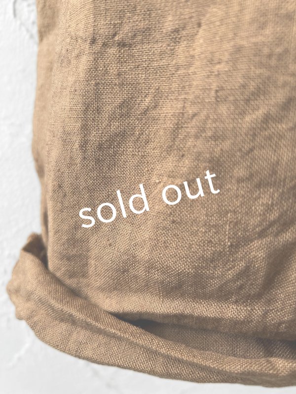 画像6: Libera&Capricciosa／天日干しリネンオーバーオール・柿渋 (6)