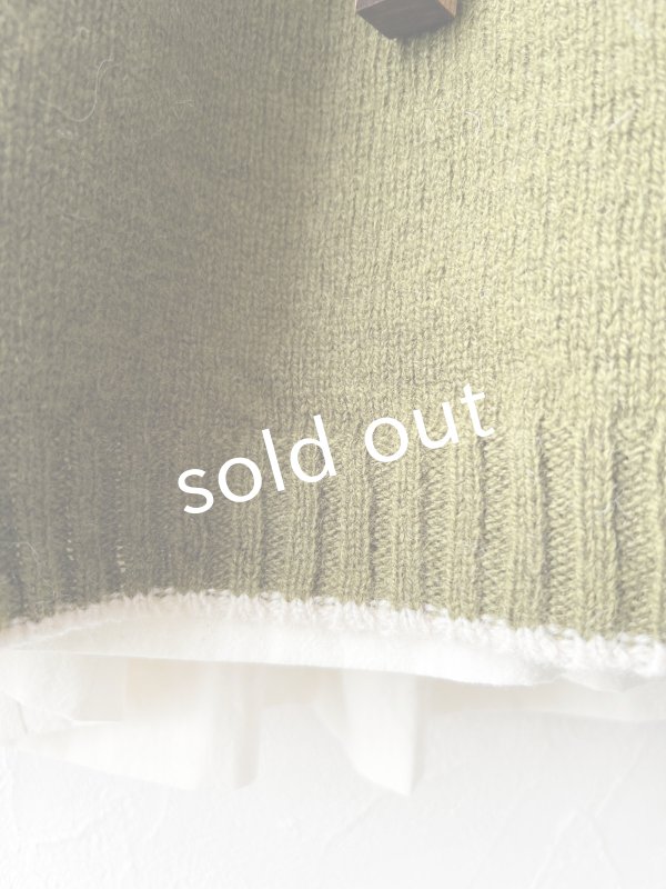 画像4: SO／ノルディックニットプルオーバー・モスグリーン (4)