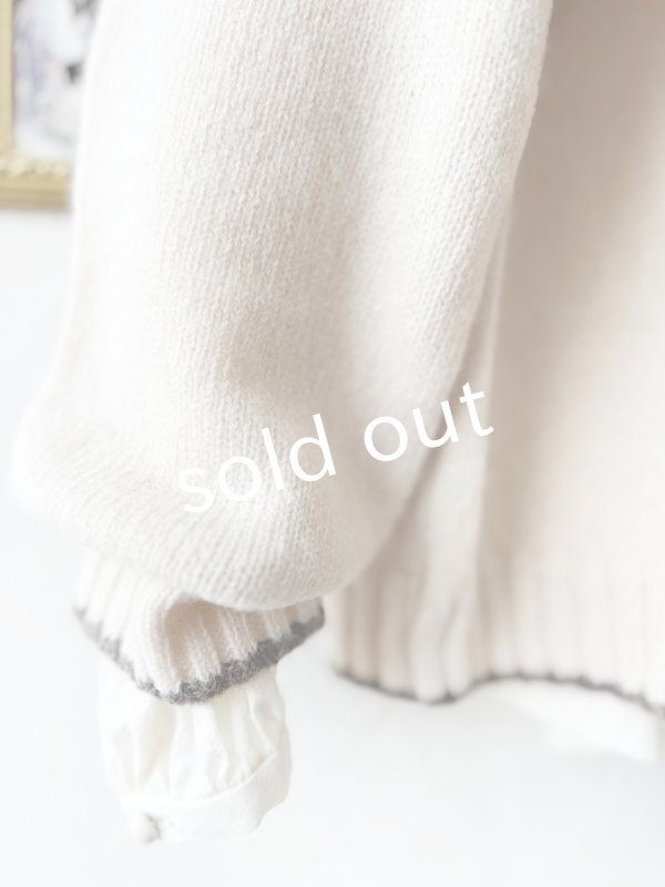 画像3: 【SALE】SO／ノルディックニットプルオーバー・オートミール (3)