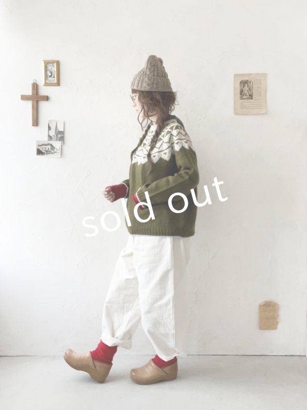 画像10: SO／ノルディックニットプルオーバー・ブラッドレッド (10)