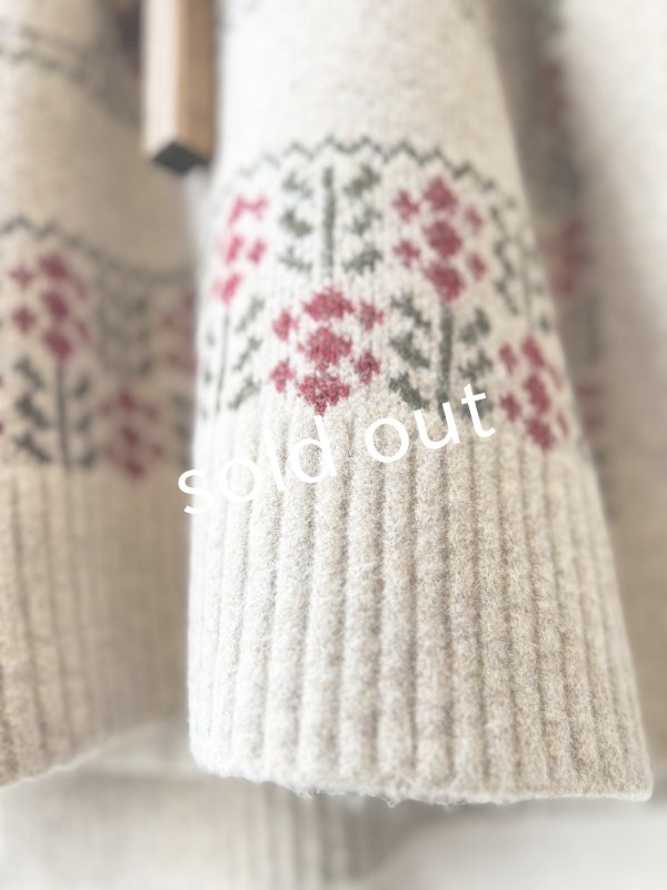 画像6: SO／チロリアンニットベスト・オートミール×カラー (6)