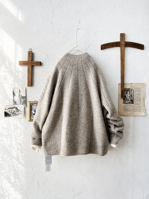 画像6: SO／アランニットプルオーバー・ベージュ (6)