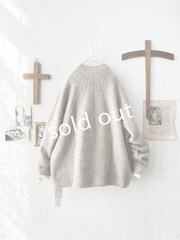 画像6: SO／アランニットプルオーバー・ベージュ (6)