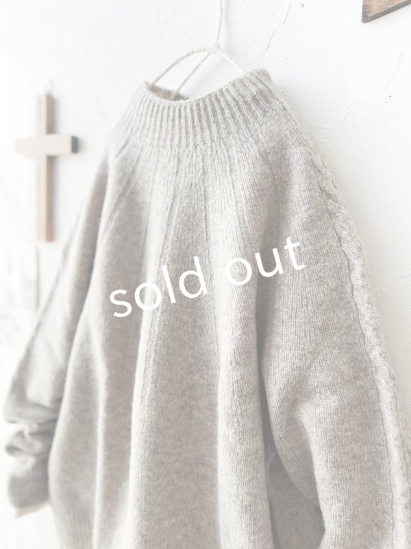 画像5: SO／アランニットプルオーバー・ベージュ (5)