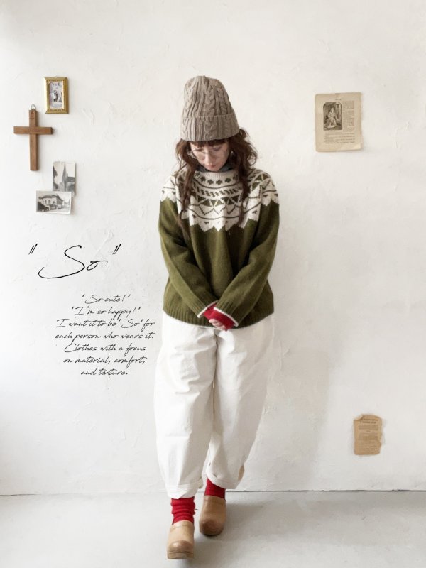 画像7: SO／ノルディックニットプルオーバー・オートミール (7)