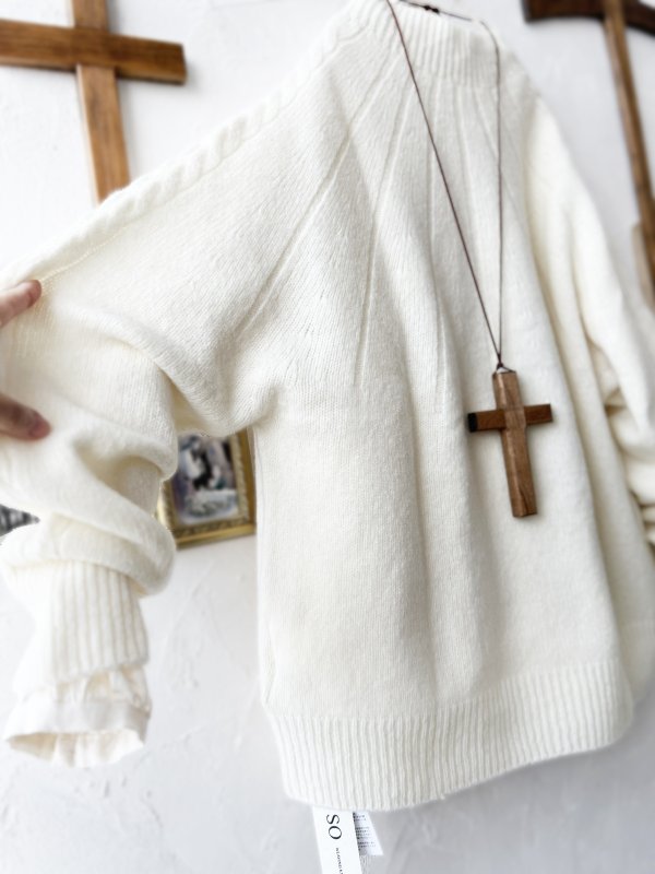 画像6: SO／アランニットプルオーバー・アイボリー (6)